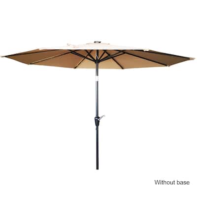 9ft Outdoor Patio Umbrella with Solar LED Lights