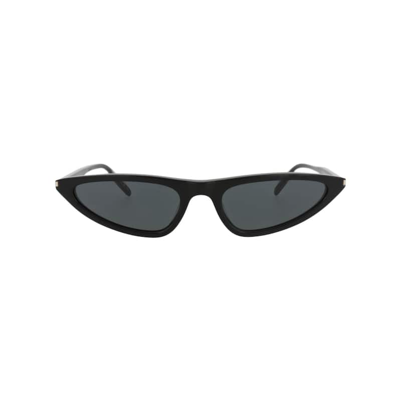 Saint Laurent Cat Eye-Frame Recycled Acetate Sunglasses - Black Black Black - Black - Black Lens
