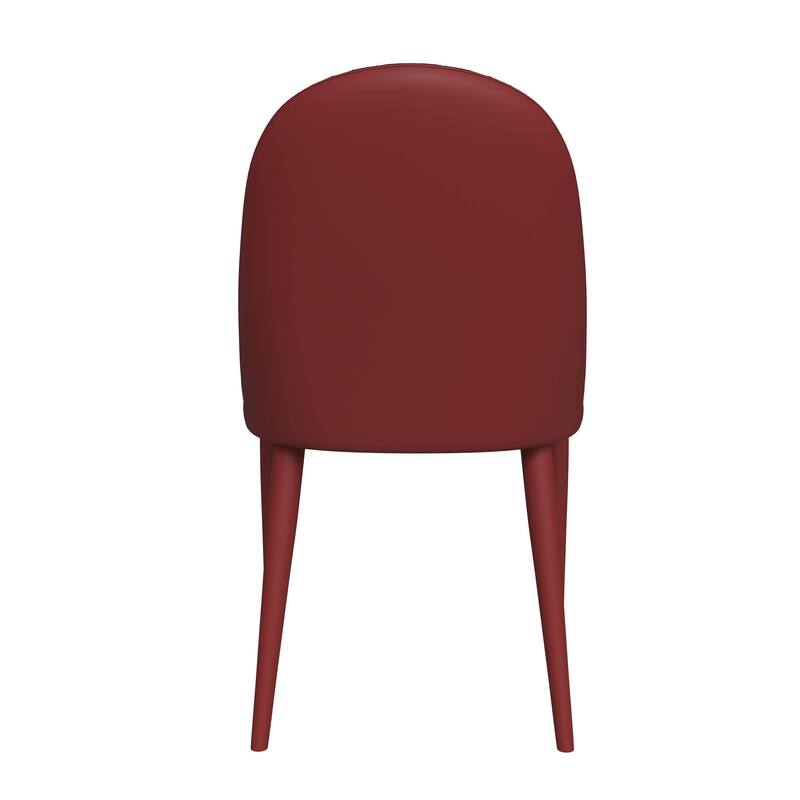 Leather Dining Side Chair with Metal Legs Set of 2 Seville Series