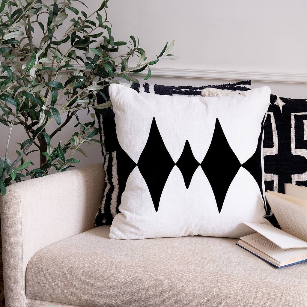 Sevita Stacy Garcia Diamond Pulse Handmade Decorative Throw Pillow.