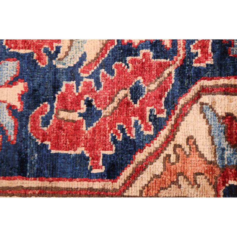 ECARPETGALLERY Hand-knotted Aryana Dark Navy Wool Rug - 8'10 x 11'10