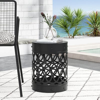 Outdoor Metal end table -Large