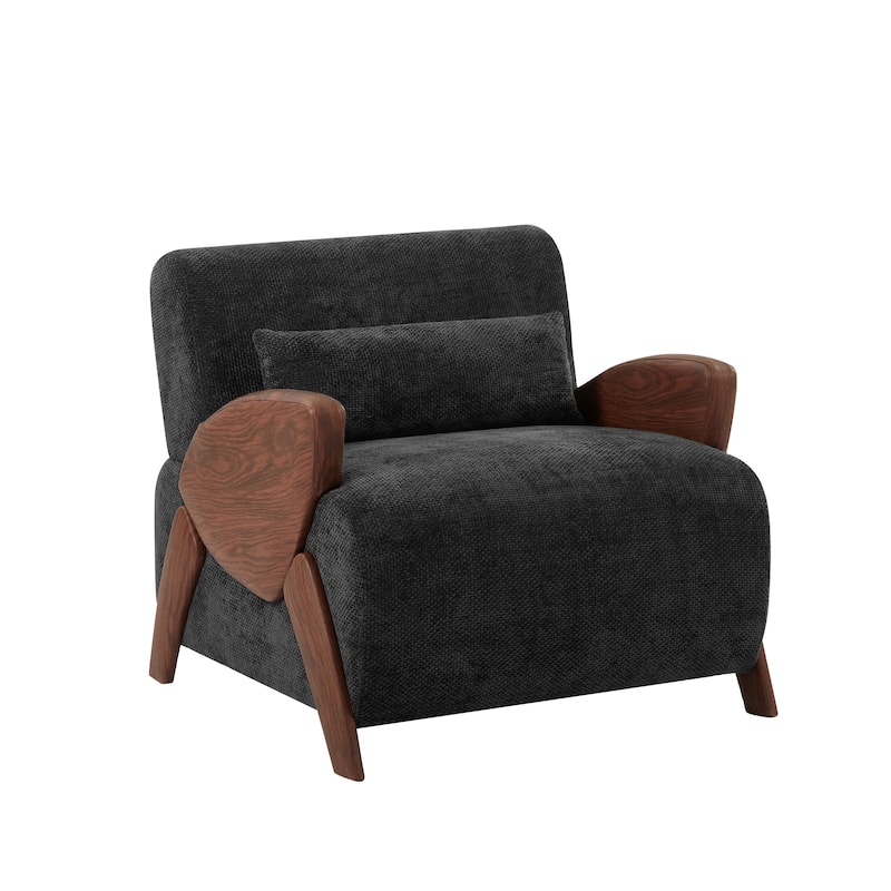 Modern Accent Armchair with Plush Cushioning