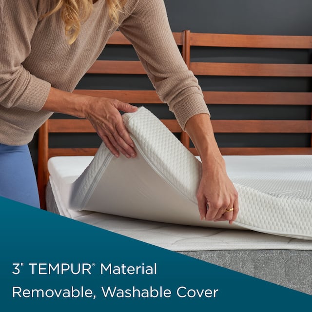 TEMPURSupreme 3inch Premium Foam Mattress Topper Overstock 16394549