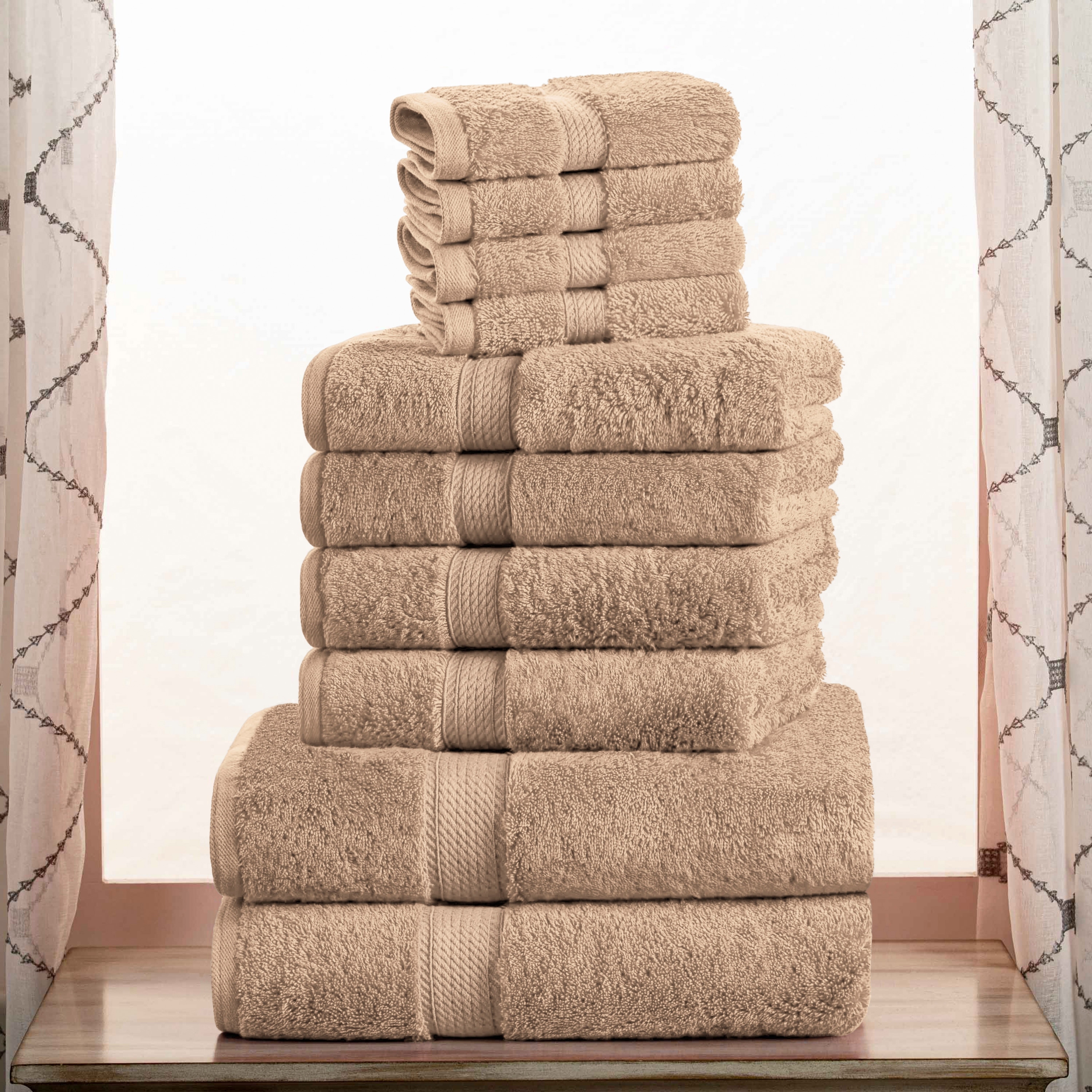 Superior Egyptian Cotton Heavyweight 6 Piece Towel Set
