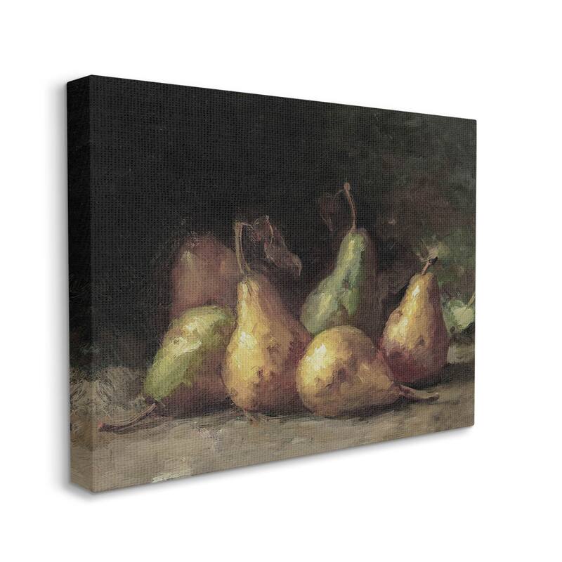 Stupell Classic Pears Still Life Canvas Wall Art by Lettered and Lined