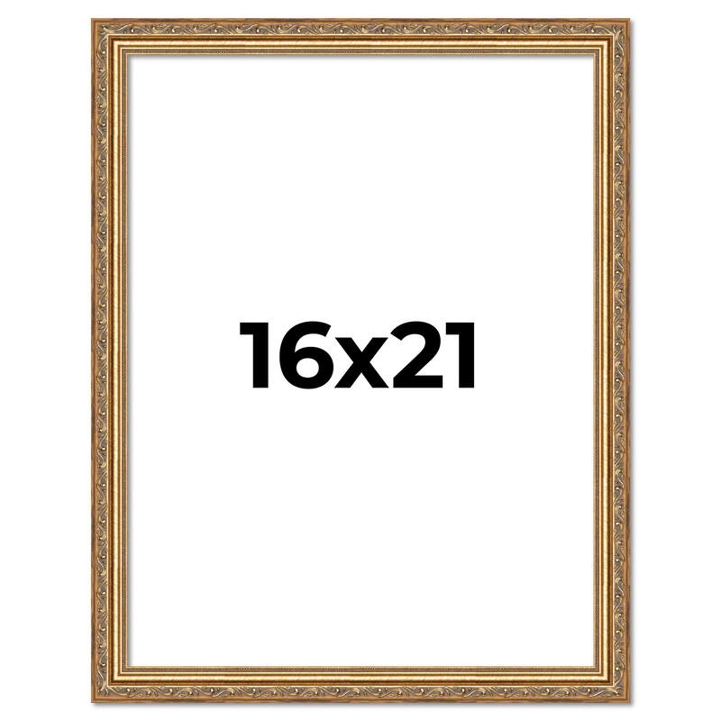 16x21 Frame Red Solid Wood Picture Frame Width 1.75 Inches | Interior Frame Depth 1 13/16 Inches