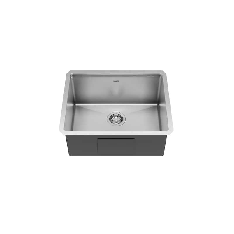 Karran Elite WS-32-PK1 Undermount 23" Single Bowl Stainless Steel Workstation Kitchen Sink