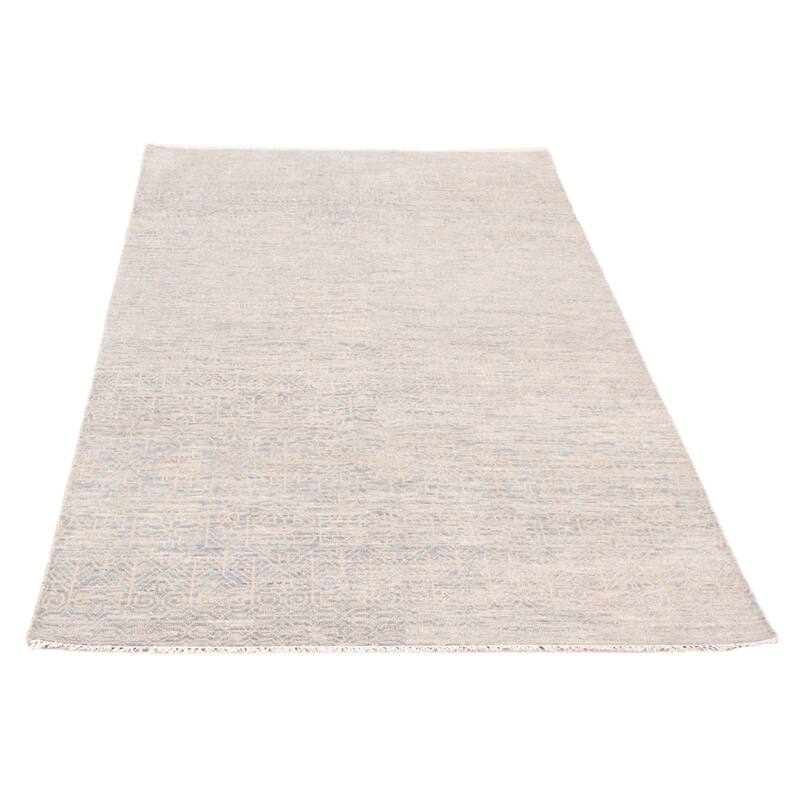 ECARPETGALLERY Hand-knotted Mystique Grey Wool Rug - 6'0 x 9'4