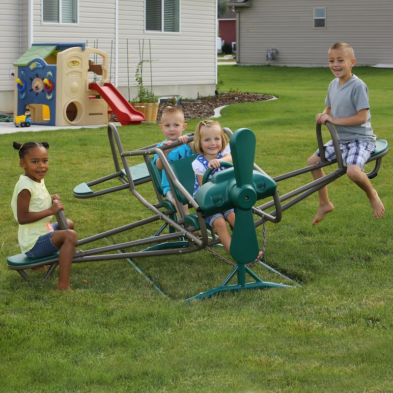 Lifetime Ace Flyer Multi-color Airplane Outdoor Teeter-totter