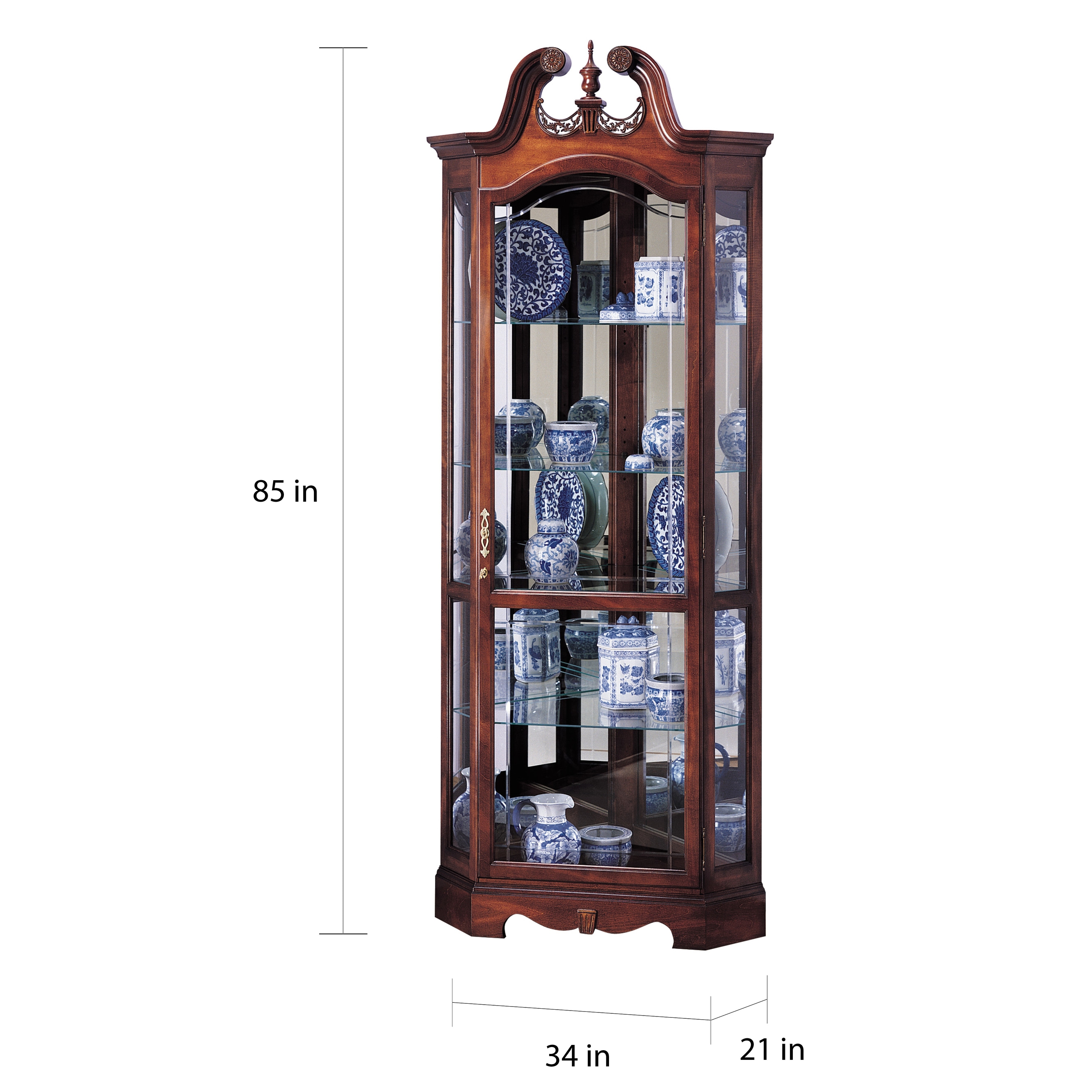 Overstock online curio cabinet