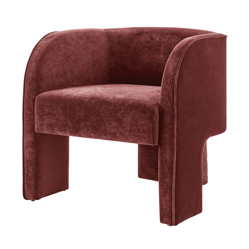 NPD Furniture Matteo Accent Arm Chair - Dainty Maroon
