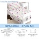 preview thumbnail 84 of 96, 3-Piece Cotton Toddler Sheet Set for Kids Boys & Girls (Animals, Fish, Sports, Floral)