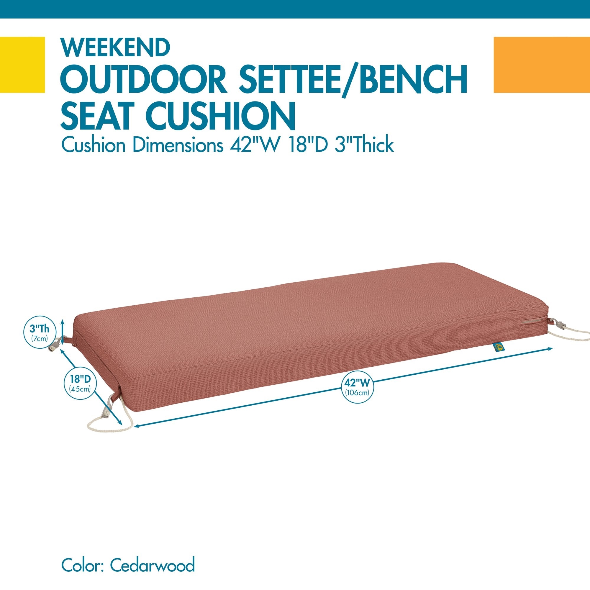 Waterproof bench online cushions outdoor