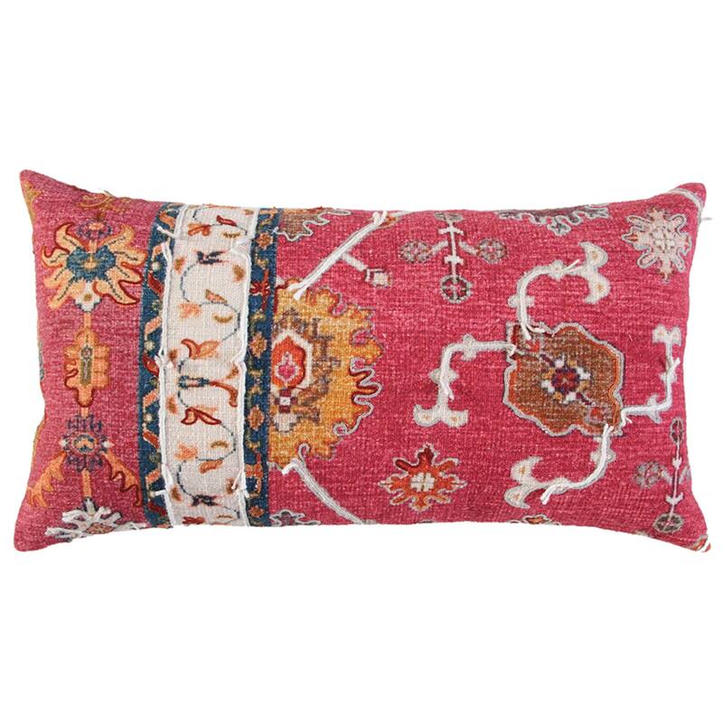 Color Rug Pattern Cotton Pillow Cover