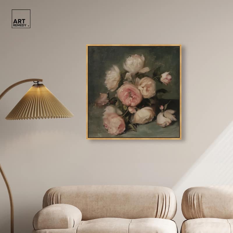 Roses in Shadow I Canvas by Art Remedy