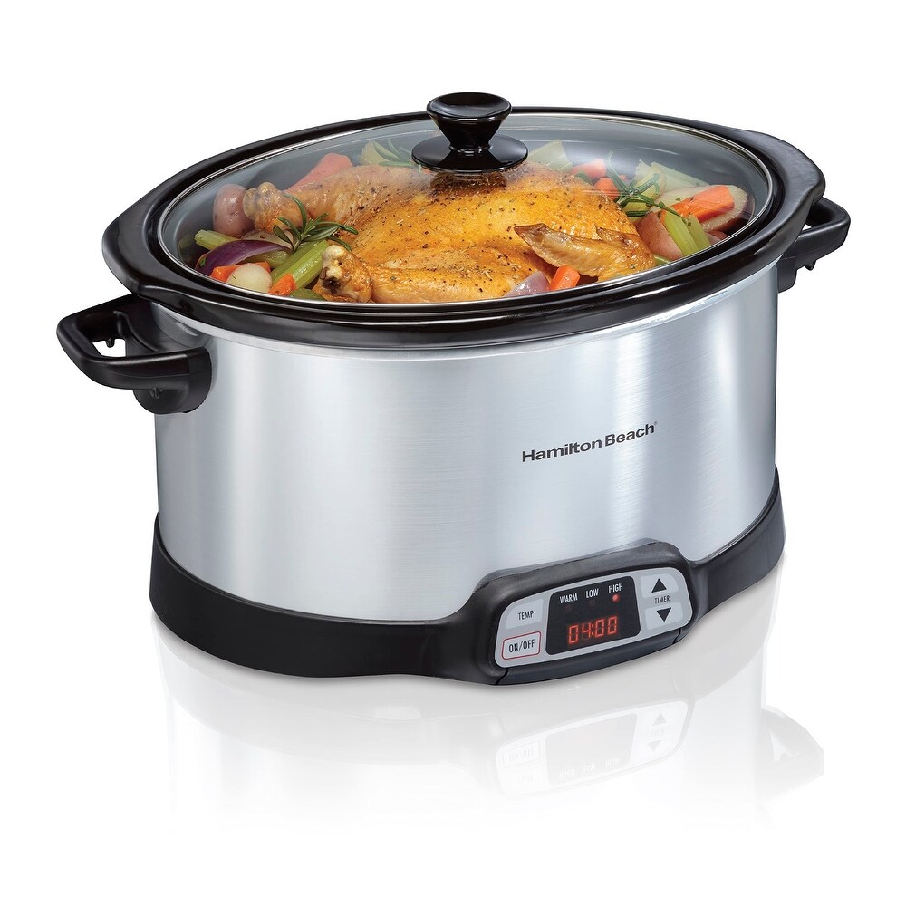 TIANJI DGD40-40LD Electric Stew Pot, 4L Full-automatic Slow Cooker, Ceramic  Inner Pot, 120V, 600W,3~6 people