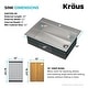 preview thumbnail 10 of 137, KRAUS Kore Workstation Drop-In Stainless Steel Kitchen Sink