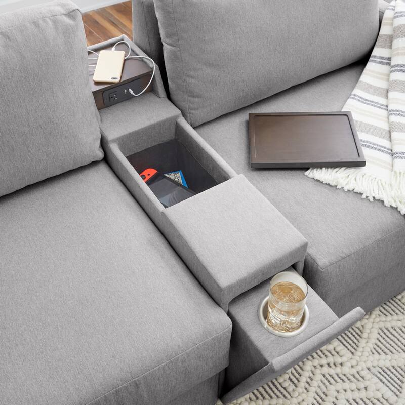 Flex Narrow Hub for Flex Sectional by Flexsteel - 10" x 24" x 37"