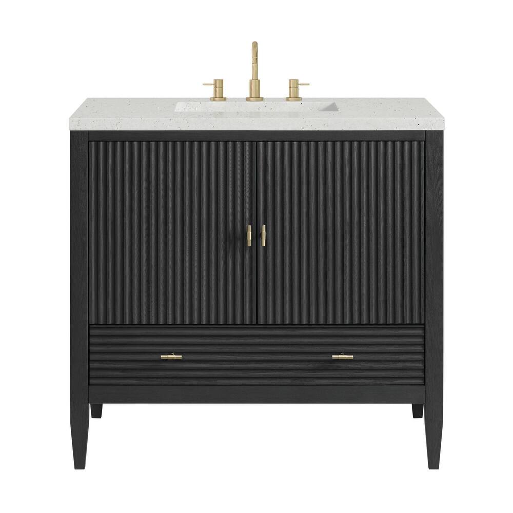 James Martin Vanities 485-V36-3LDL Myrrin 36" Single Basin Wood Vanity