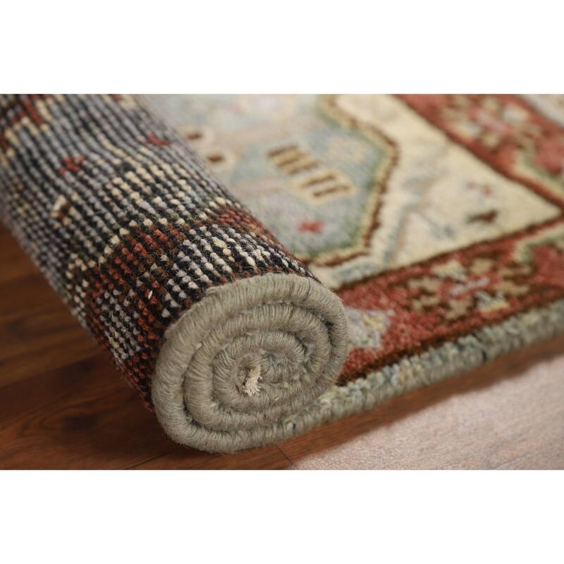 Traditional Blue Kazak Accent Rug Handmade Wool Carpet - 2'0" x 3'0"