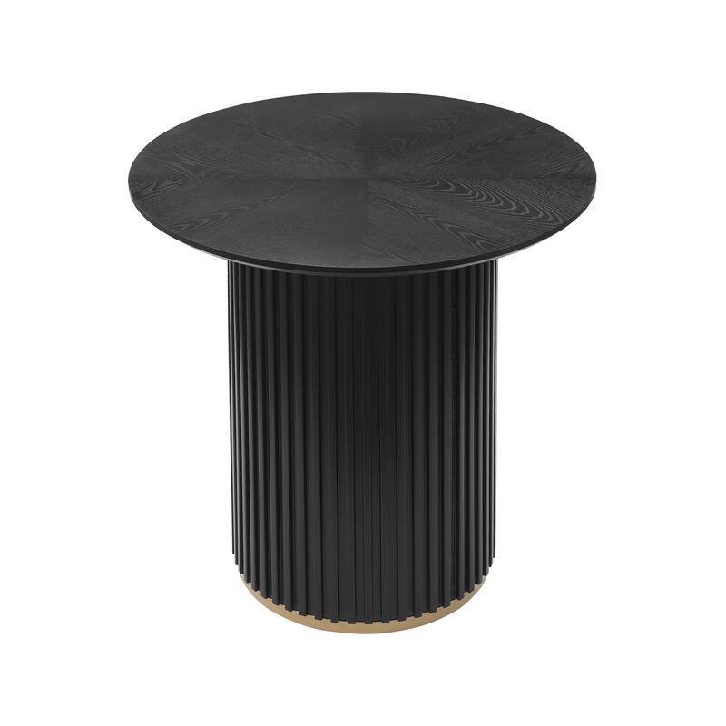 Christopher Knight Home - Barrington Modern 36.61"H Round Counter Height Dining Table with Fluted Cylindrical Iron Base