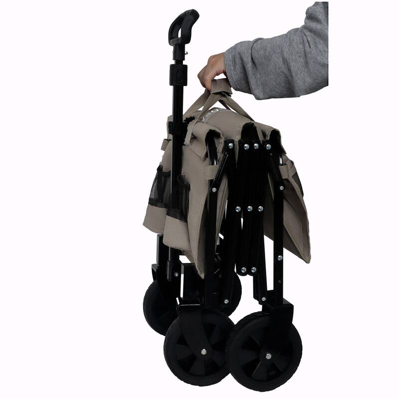 Expandable Dual-Layer Utility Wagon - 100% Extra Space for Convenient Storage