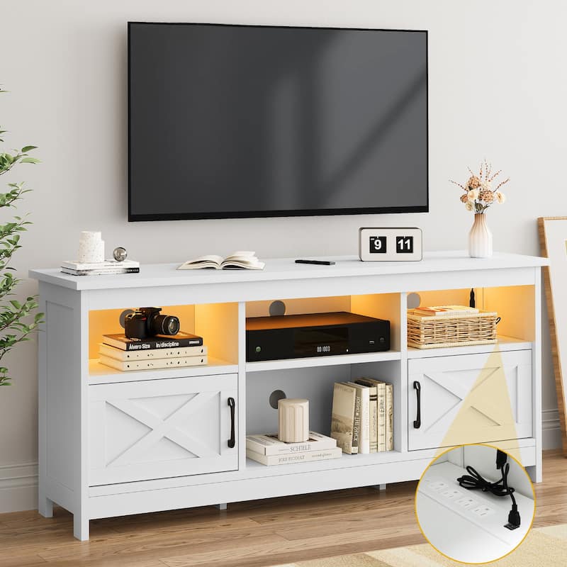 Moasis Farmhouse TV Stand for 65"/55"TV