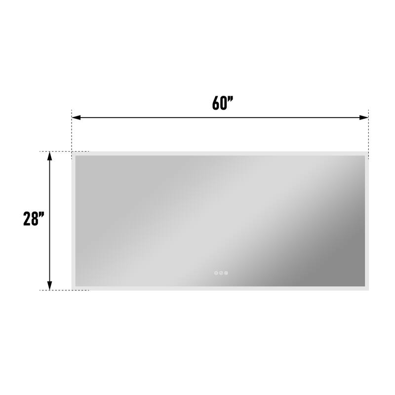 Modern Wall Mounted LED Bathroom mirror