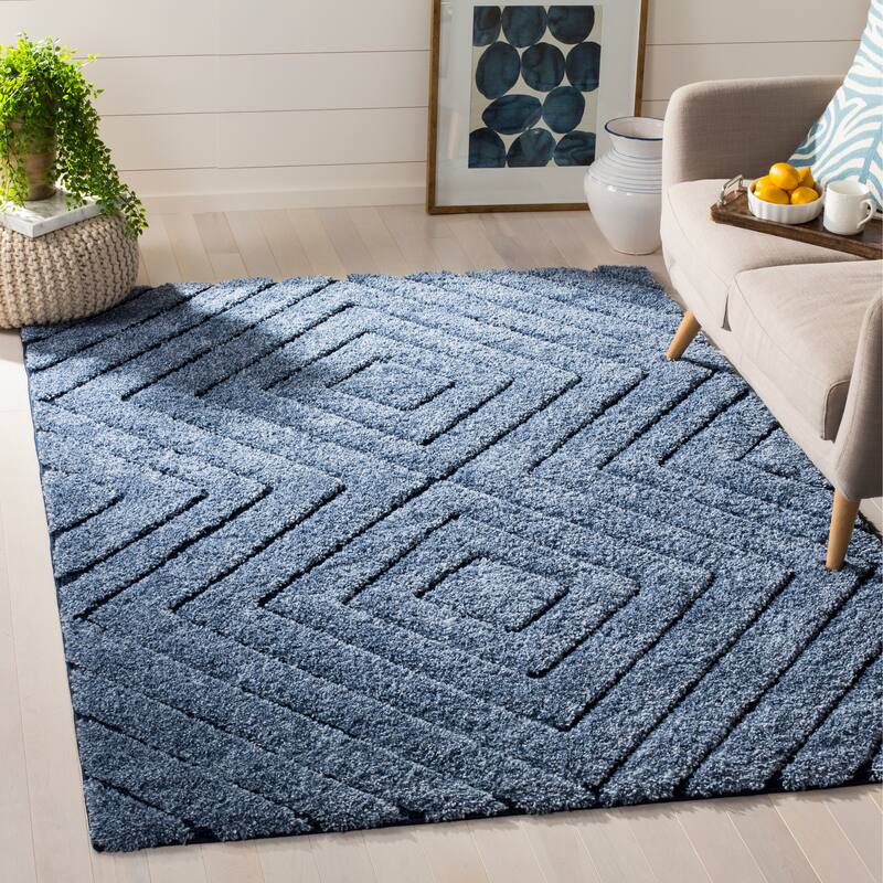 SAFAVIEH Memphis Shag Leftera 1.2 inch-thick Rug
