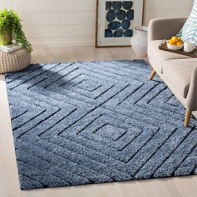 SAFAVIEH Memphis Shag Leftera 1.2 inch-thick Rug
