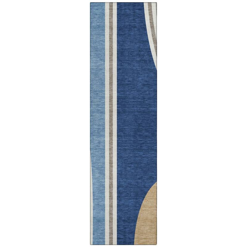 Machine Washable Indoor/ Outdoor Contemporary Keely Chantille Rug