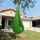 preview thumbnail 1 of 6, Wellco 59 in. x 27.5 in. Kids Pod Swing Seat Cotton Child Hammock Chair for Indoor and Outdoor Green