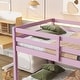 preview thumbnail 72 of 95, Low Loft Bed with Ladder, Solid Rubber Wooden Bed Frame for Multi Children, Floor Bed - Available with or without Slats