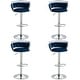 preview thumbnail 100 of 155, Velvet Upholstered Adjustable Bar Stool Swivel Counter Chair Set of 2