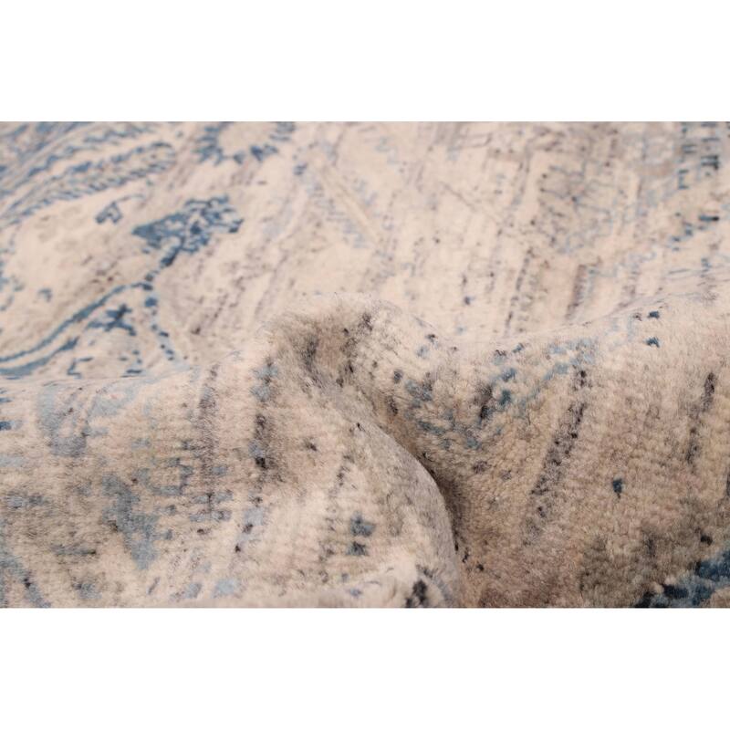 ECARPETGALLERY Hand-knotted Jules Serapi Ivory Wool Rug - 8'2 x 9'10