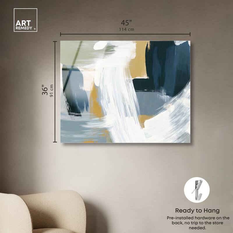 Moss Layers III Acrylic by Art Remedy, Ready to Hang