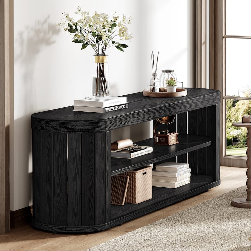 TV Stand with Storage Shelf, Media Console, Living Room Bedroom Entertainment Center Accent Television Stand