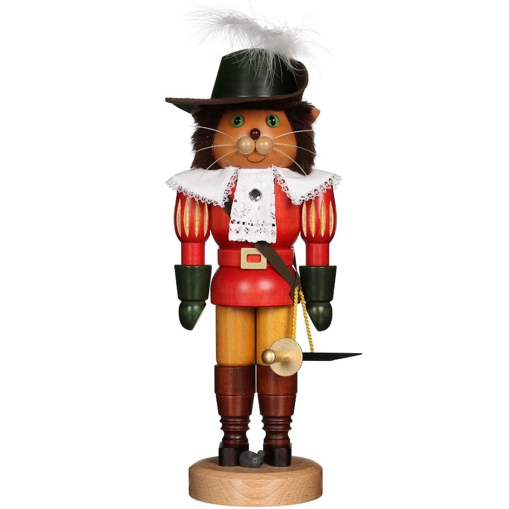 15" Christian Ulbricht Puss and Boots Christmas Nutcracker