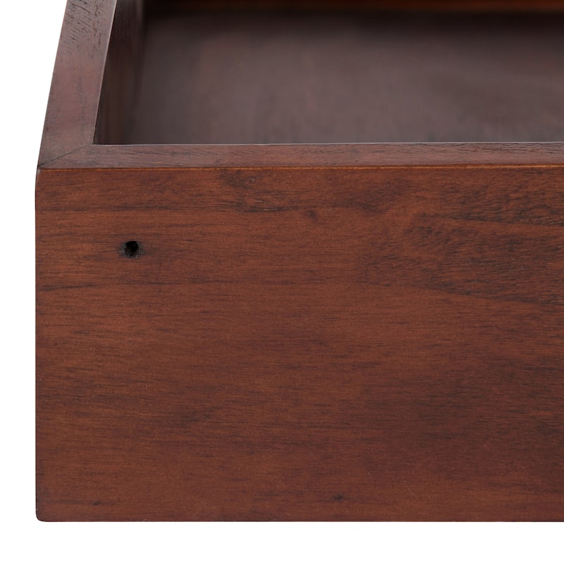 Kate and Laurel Levie Floating Corner Wood Wall Shelf - 2 Piece