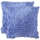 preview thumbnail 2 of 1, SAFAVIEH Cali Shag 22-inch Lilac Feather/ Down Decorative Shaggy Pillow (Set of 2)
