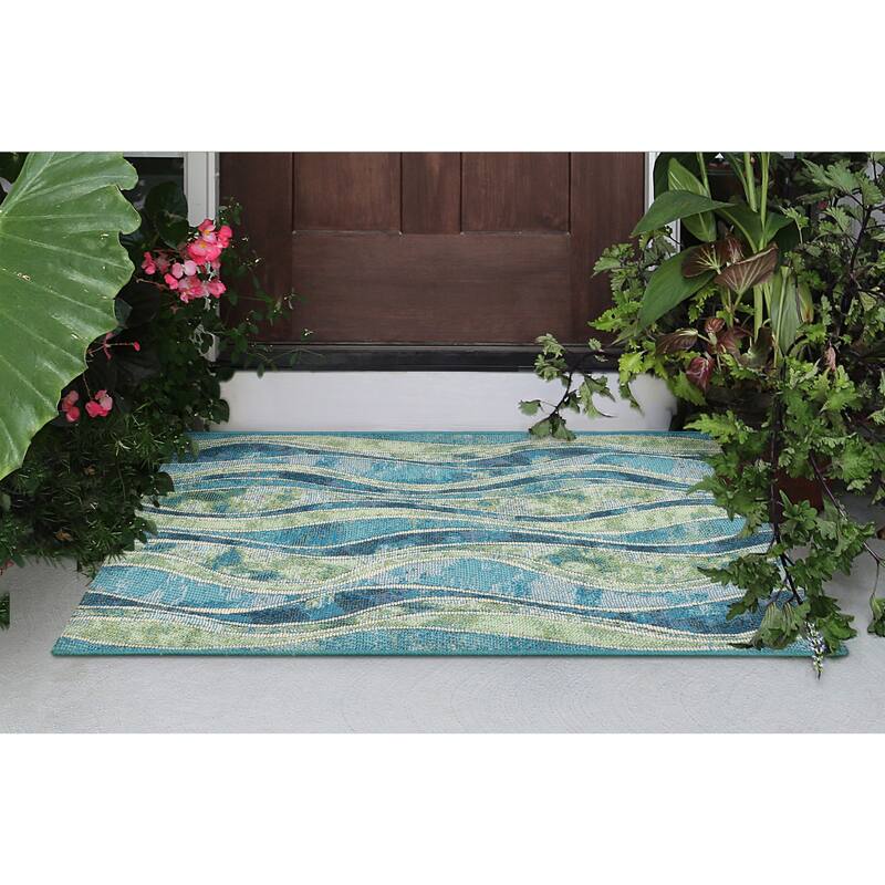 Liora Manne Esencia Wave Indoor/Outdoor Mat - 2'5" x 3'11"