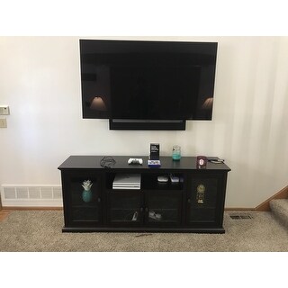 70" Espresso Wood Highboy Style TV Stand - Free Shipping Today