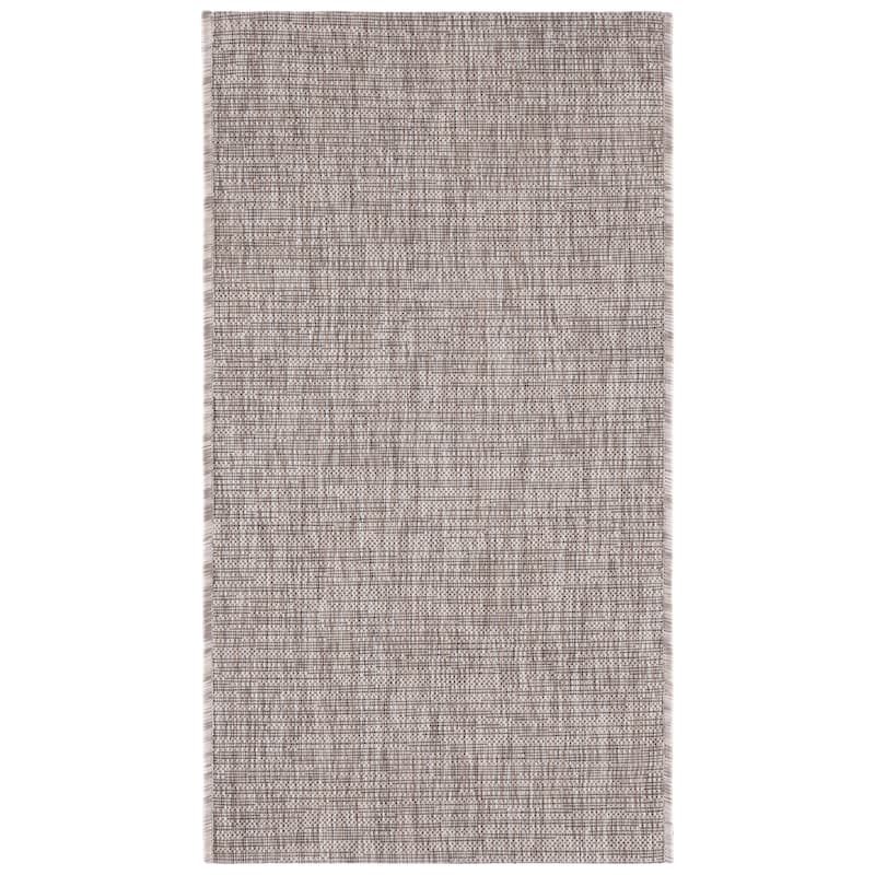 SAFAVIEH Courtyard Consilia Outdoor Waterproof Patio Backyard Rug - 2' x 3'7" - Light Brown