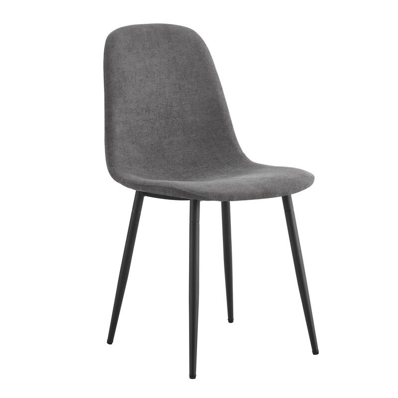 Velvet Dining Chairs Set of 4 Arc Accent Chair Dark Gray Side Chair