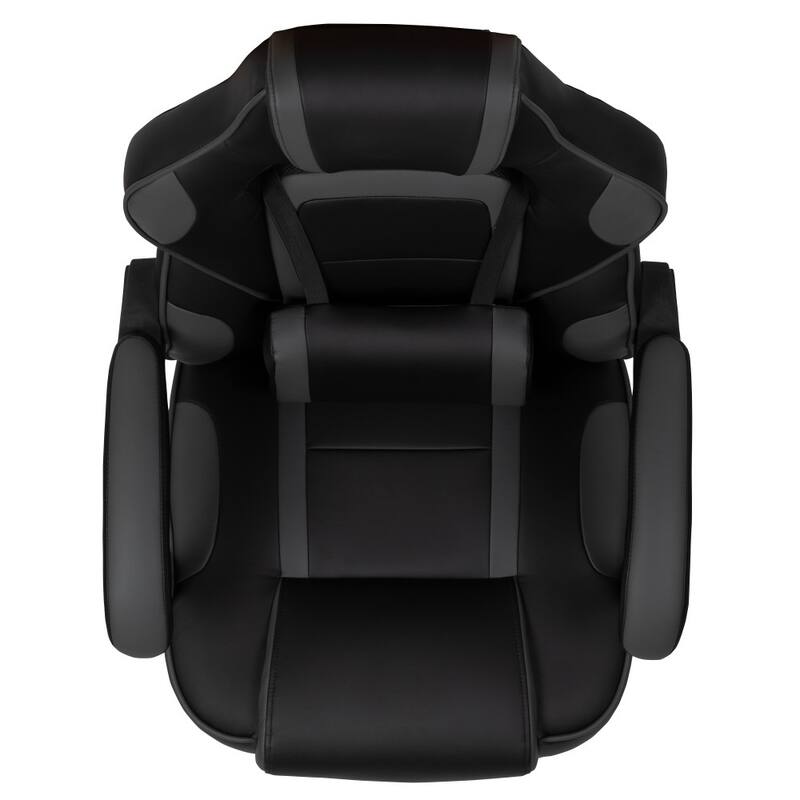 Ergonomic Gaming Chair -Recline Back/Arms, Footrest, Massaging Lumbar