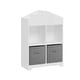 preview thumbnail 9 of 8, 2-Tier Kids Bookcase with Storage and Collapsible Fabric Drawers
