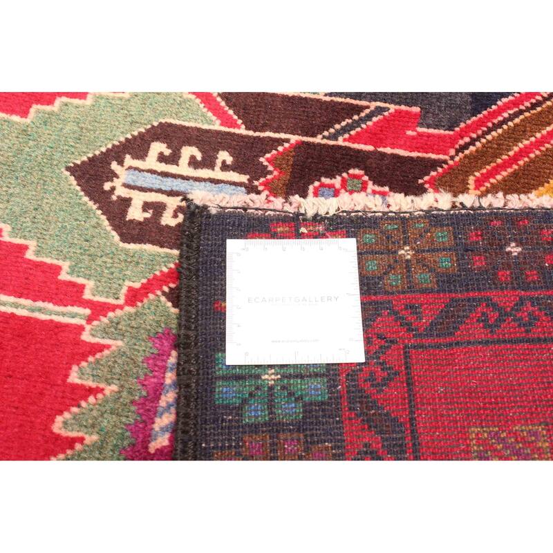 ECARPETGALLERY Hand-knotted Teimani Red Wool Rug - 2'11 x 4'9