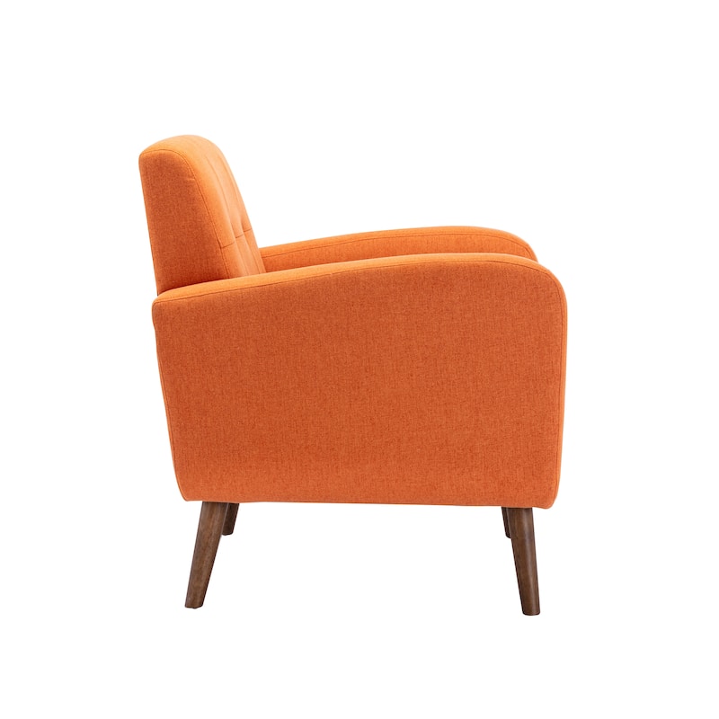 Porthos Home Suri Accent Chair, Fabric or PU Upholstery, Rubberwood Legs