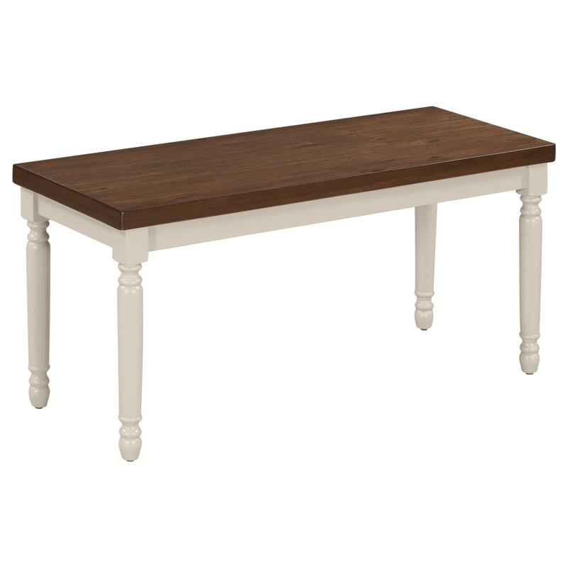 Classic 6-Piece Wooden Dining Table Set with 4 Chairs & Bench